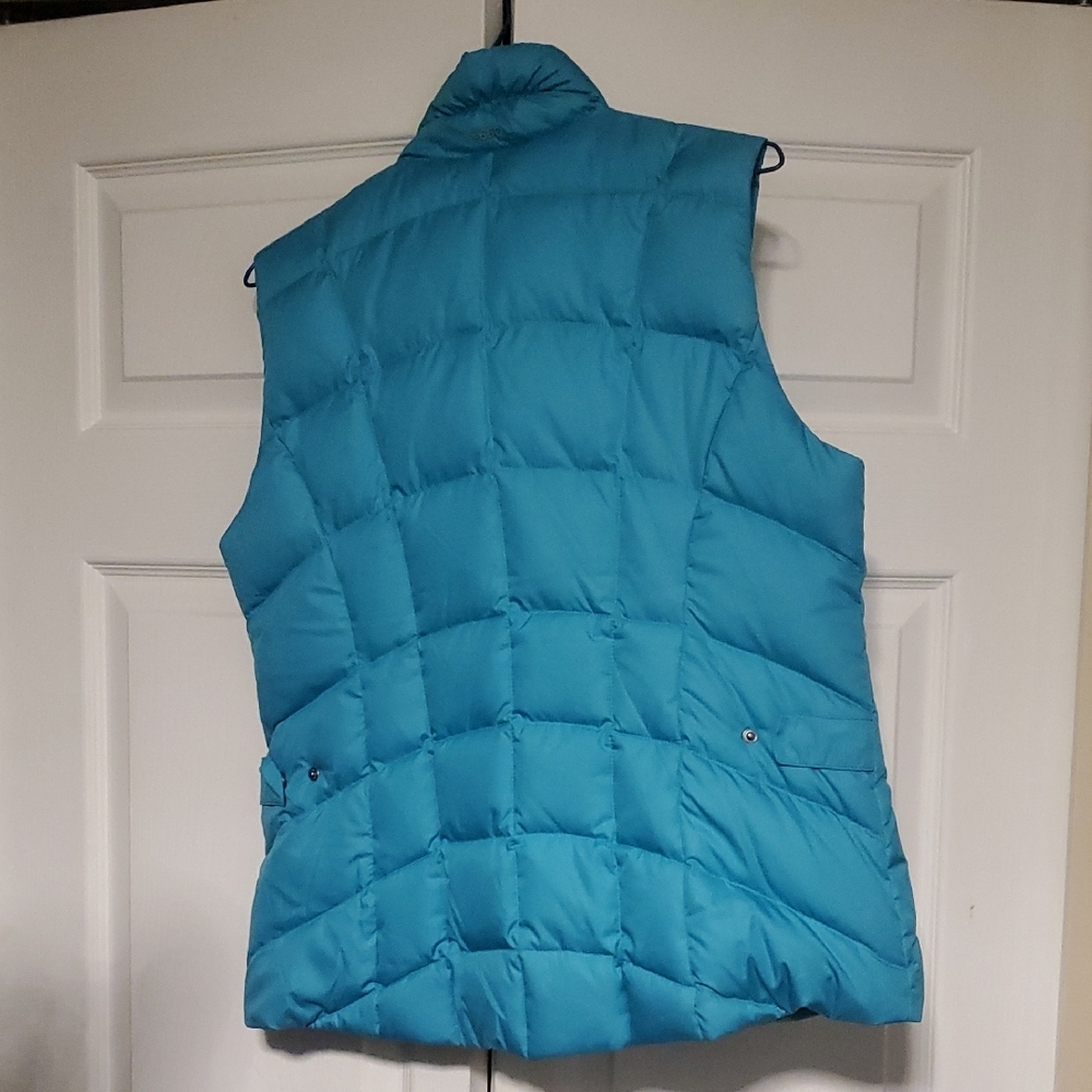 Eddie Bauer Women's Teal Puffer Vest - Picture 3 of 6